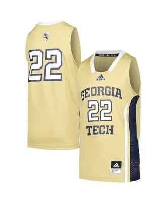 Big Boys adidas #22 Gold Georgia Tech Yellow Jackets Swingman Jersey