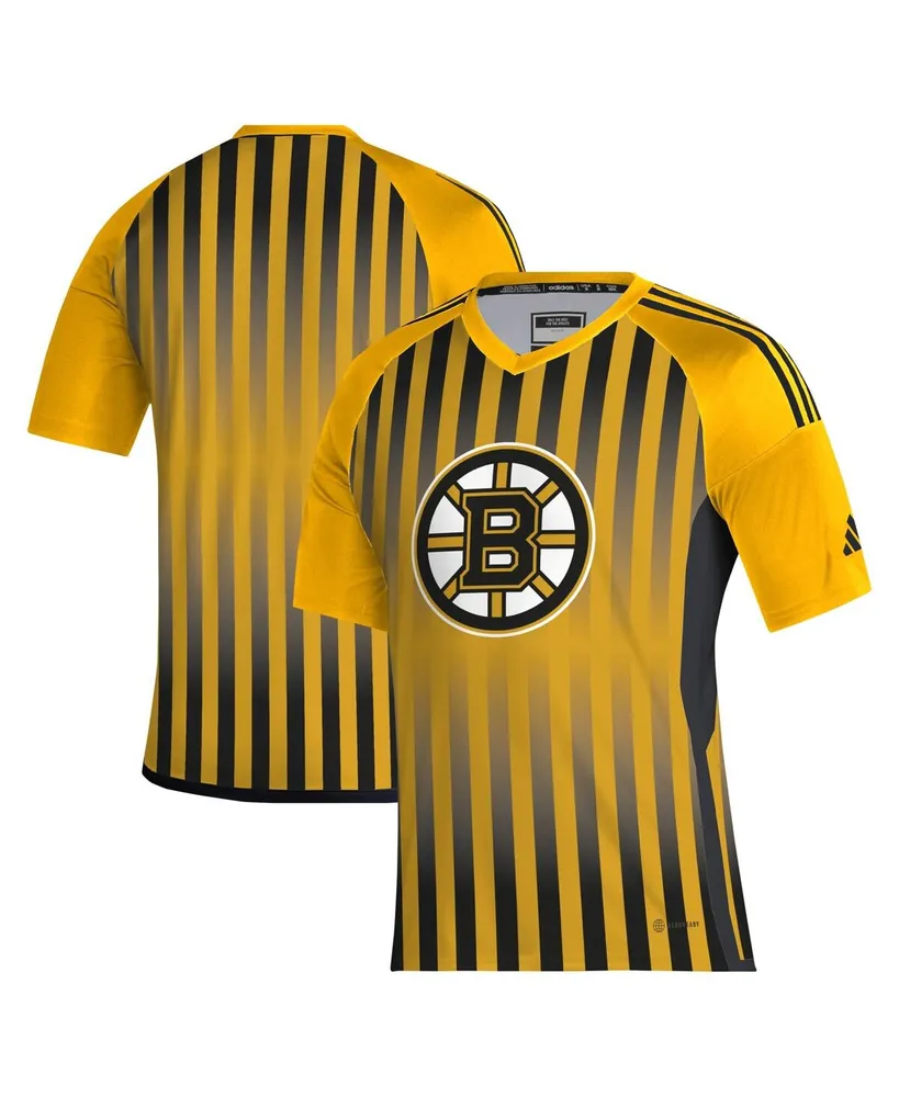 Men's adidas Gold Boston Bruins Aeroready Raglan Soccer Jersey