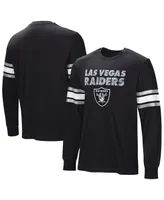 Men's Black Las Vegas Raiders Hands Off Long Sleeve Adaptive T-shirt