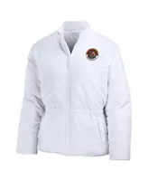 Women's Wear by Erin Andrews White Cincinnati Bengals Packaway Full-Zip Puffer Jacket