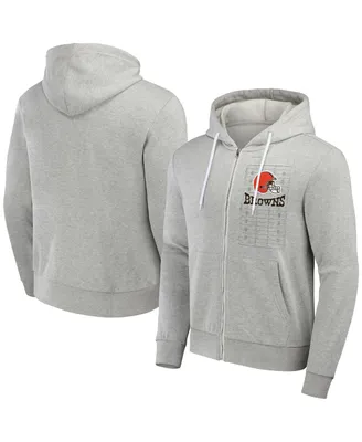 Men's Nfl x Darius Rucker Collection by Fanatics Heather Gray Cleveland Browns Domestic Full-Zip Hoodie