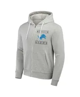 Men's Nfl x Darius Rucker Collection by Fanatics Gray Detroit Lions Domestic Full-Zip Hoodie