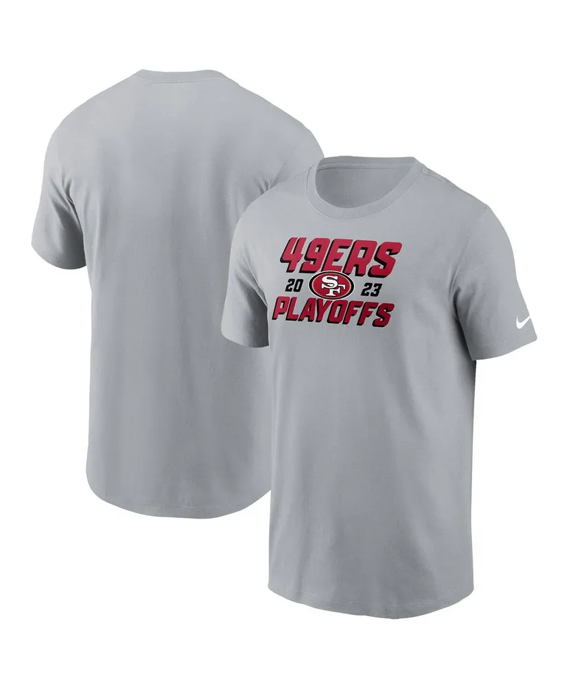 Women's Nike Gray San Francisco 49ers 2023 NFL Playoffs Iconic T-Shirt 