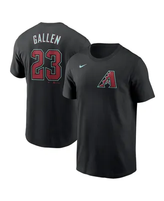 Men's Nike Zac Gallen Black Arizona Diamondbacks 2024 Fuse Name and Number T-shirt