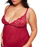 Amorata Women's Plus-Size Baby doll Lingerie