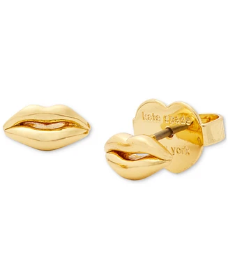 Kate Spade New York Gold-Tone Lip Mini Stud Earrings