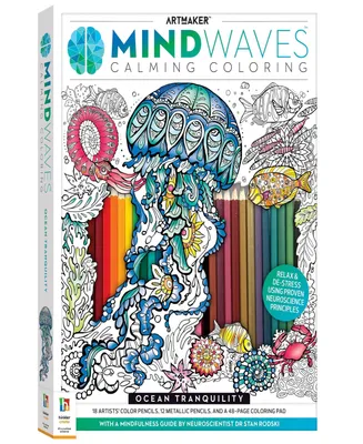 Art Maker Ocean Tranquility Mindwaves Coloring Kit