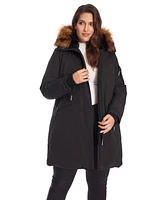 Alpine North Plus Laurentian Long Parka Winter With Faux Fur Hood