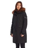 Alpine North Women's Laurentian | Long Parka Winter With Faux Fur Hood