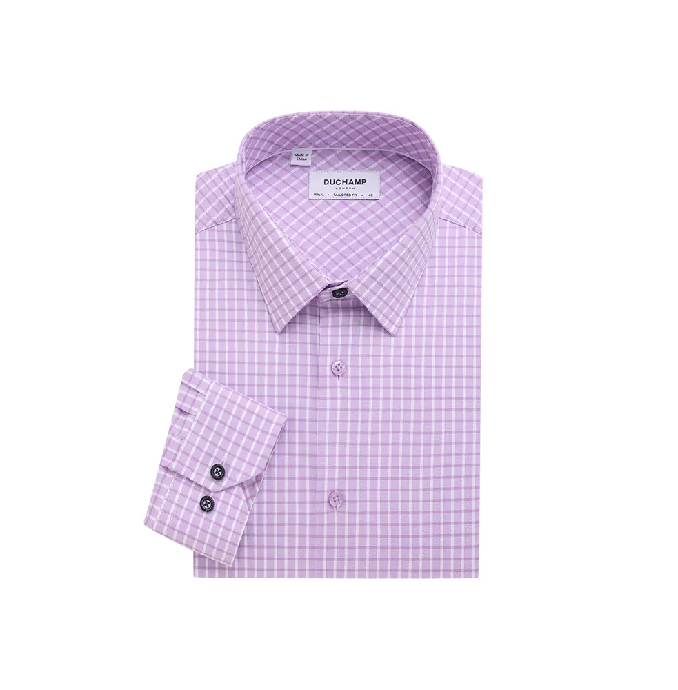 Duchamp London Checked Dress Shirt