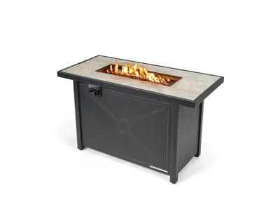 42 Inch 60 000 Btu Rectangular Propane Fire Pit Table