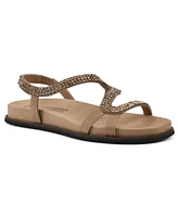 White Mountain Women's Majorette Footbed Flat Sandals