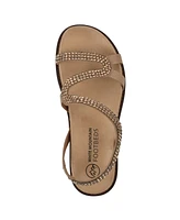 White Mountain Women's Majorette Footbed Flat Sandals