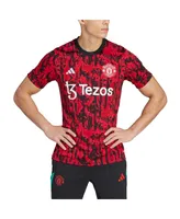 Men's adidas Red Manchester United 2023/24 Pre-Match Top