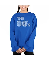 90S - Big Girl's Word Art Crewneck Sweatshirt