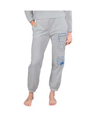 Women's Concepts Sport Gray Detroit Lions Sunray French Terry Pants