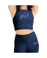 Women's Navy Buffalo Bills Leggings and Midi Bra Set