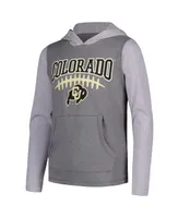 Big Boys Garb Charcoal Colorado Buffaloes Connor Hoodie Raglan Long Sleeve T-shirt