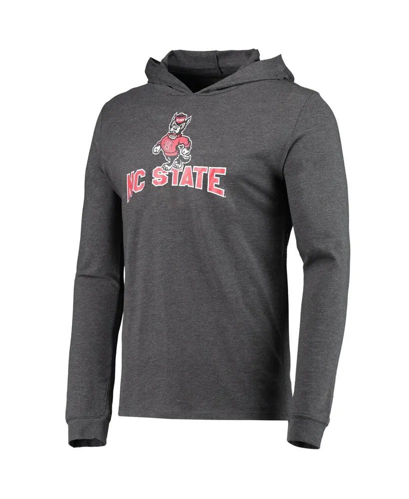 Men's Concepts Sport Red, Heather Charcoal Nc State Wolfpack Meter Long Sleeve Hoodie T-shirt and Jogger Pajama Set