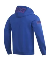 Men's Pro Standard Saquon Barkley Royal New York Giants Player Name and Number Pullover Hoodie