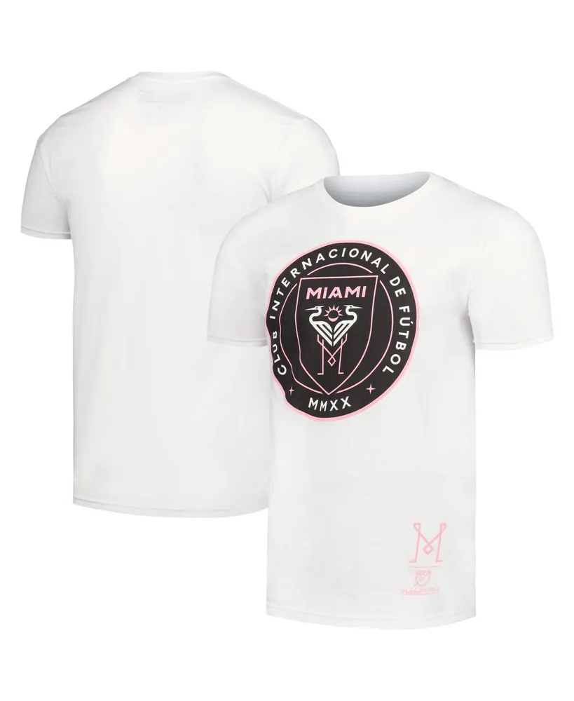 Men's Mitchell & Ness White Inter Miami Cf Crest T-shirt