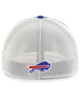 Men's '47 Brand Royal Buffalo Bills Leather Head Flex Hat