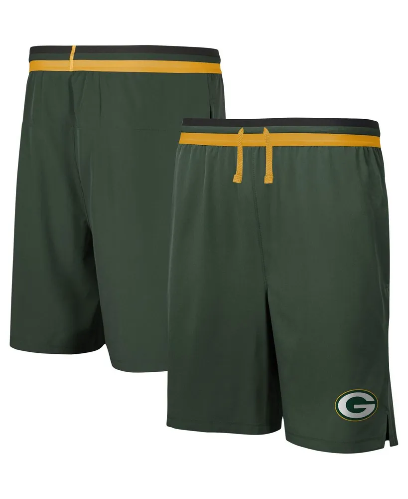 Men's Green Bay Packers Cool Down Tri-Color Elastic Training Shorts