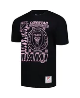 Men's Mitchell & Ness Black Inter Miami Cf Striker T-shirt