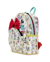 Loungefly Little Boys and Girls Disney Disney100 Classic All-Over Print Iridescent Mini Backpack with Ear Headband
