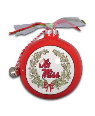 Ole Miss Rebels Wreath Kickoff Painted Ornament