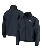 Men's Dunbrooke Navy Seattle Seahawks Circle Softshell Fleece Full-Zip Jacket