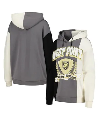 Women's Gameday Couture Black Army Knights Hall of Fame Colorblock Pullover Hoodie