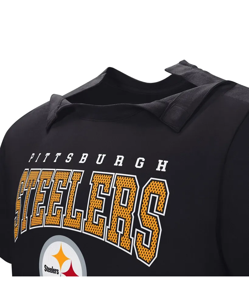 Men's Black Pittsburgh Steelers Home Team Adaptive T-shirt