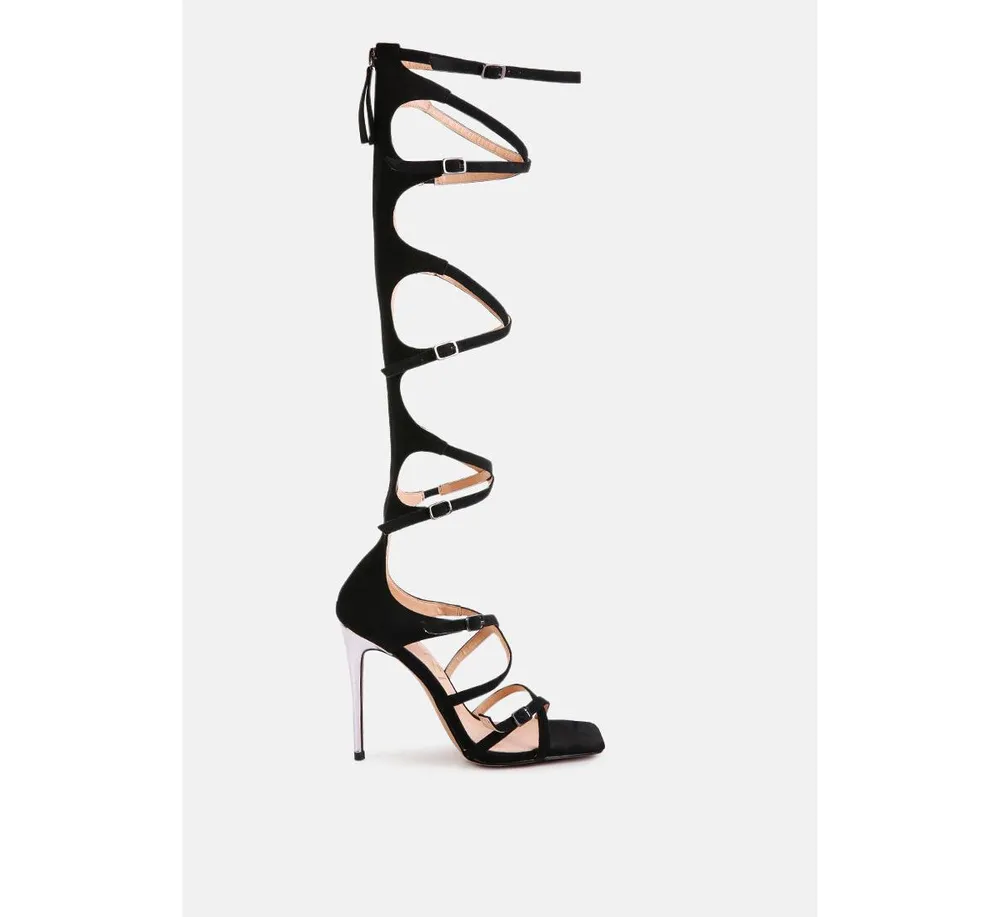 Gossip Dramatic Strappy Stiletto Heels Sandals