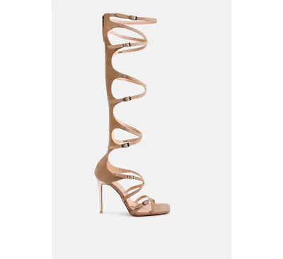 Gossip Dramatic Strappy Stiletto Heels Sandals