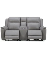 Addyson Zero Gravity Leather Sectional Collection Created For Macys