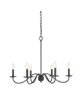 Trade Winds Lighting 6-Light Chandelier In Aged Iron