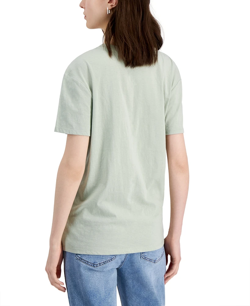 Self Esteem Juniors' Butterfly Drop-Shoulder Crewneck Tee