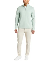 Kenneth Cole Men's Stretch Textured-Knit Quarter-Zip Performance Sweatshirt