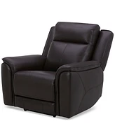 Addyson 41" Zero Gravity Leather Recliner with Power Headrest, Created for Macy's