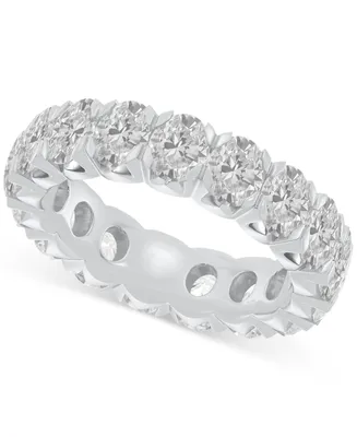 Diamond Oval-Cut Eternity Band (5 ct. t.w.) 14k Gold (Also Platinum)