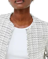 French Connection Women's Effie Boucle Open Front Jacket