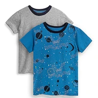 Mightly Toddler Fair Trade Organic Cotton Graphic Short Sleeve T-Shirt 2-pack