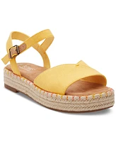 Toms Women's Abby Braided Espadrille Flatform Sandals