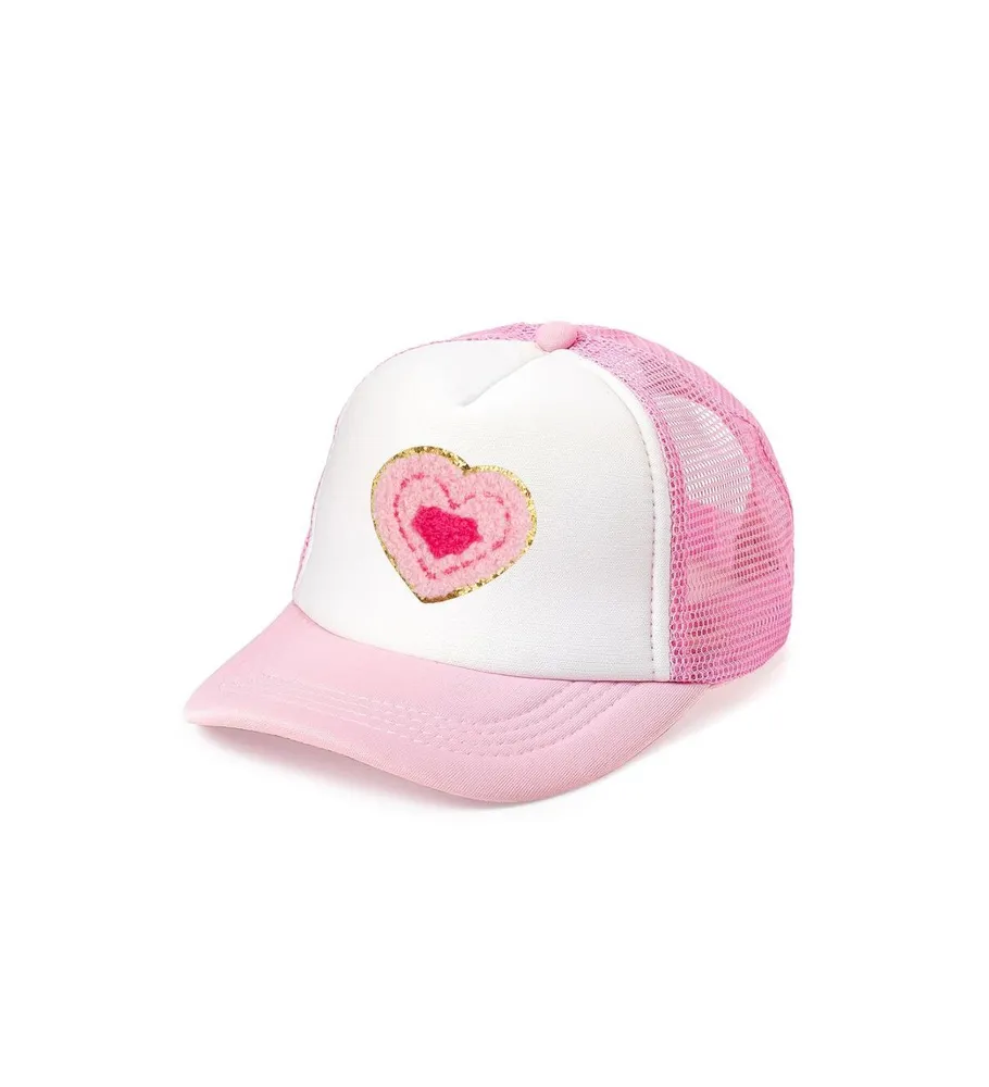 Child Girl Multi Heart Patch Hat