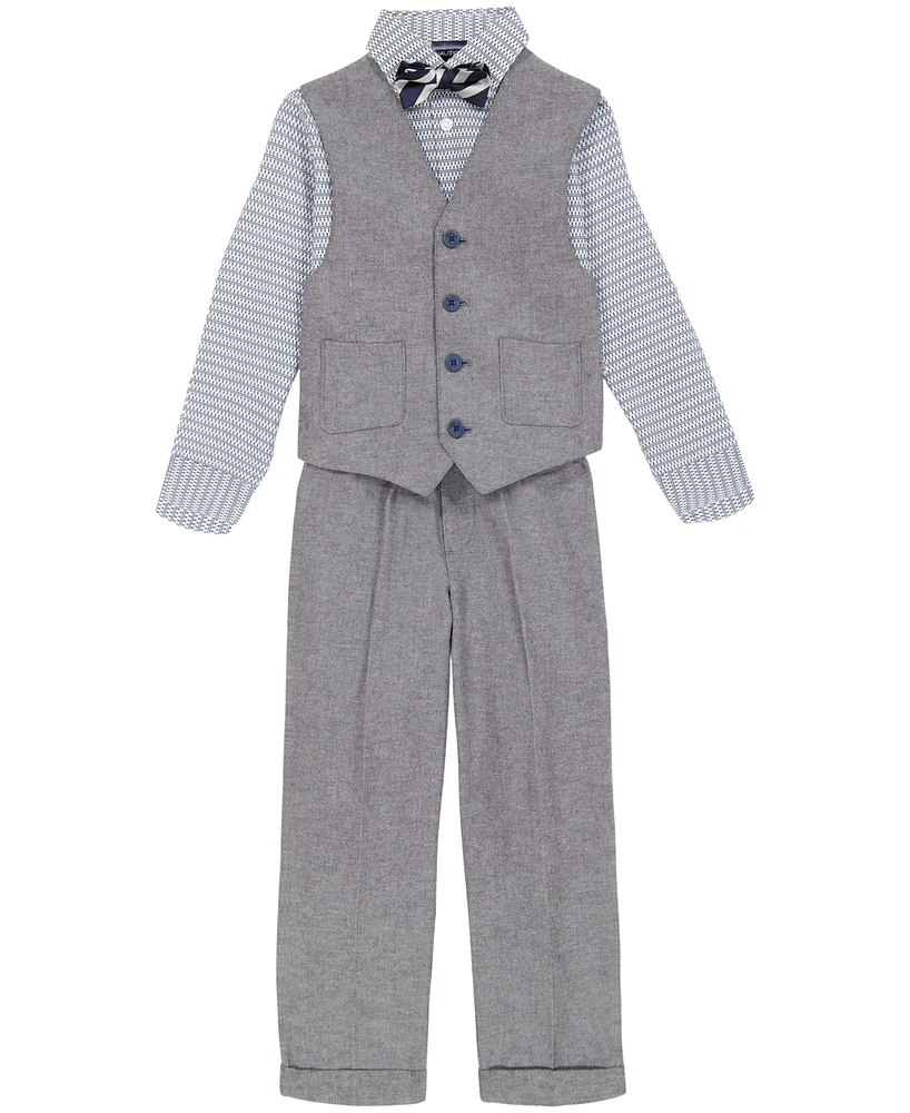 Nautica Little Boys Linen Look Machine Washable Vest Set