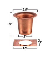 Marrgon 2 Inch Copper Gutter Adapter - Rain Chain Hanger & Diverter