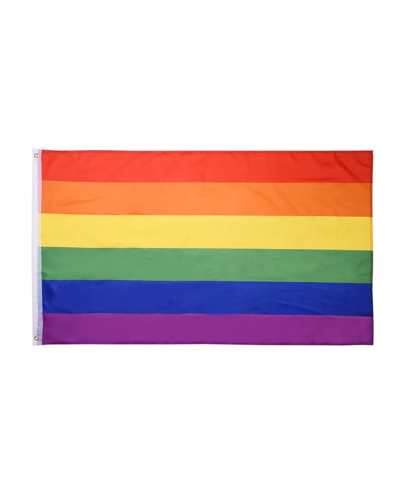 5x3 Ft Rainbow Flag Gay Pride Lesbian Lgbt Banner Polyester with Grommets Pack