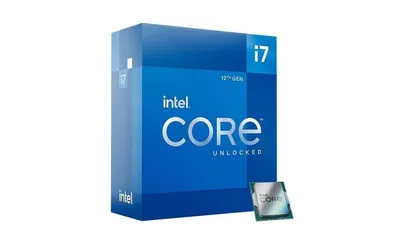 Intel BX8071512700K 125 watt 8 Cores up to 5.0 gHz Unlocked LGA1700 600 Series Chipset Core i7-12700K Desktop Processor