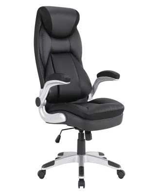 Office Star 49.5" Leather, Nylon Executive Bonded Leather Chair